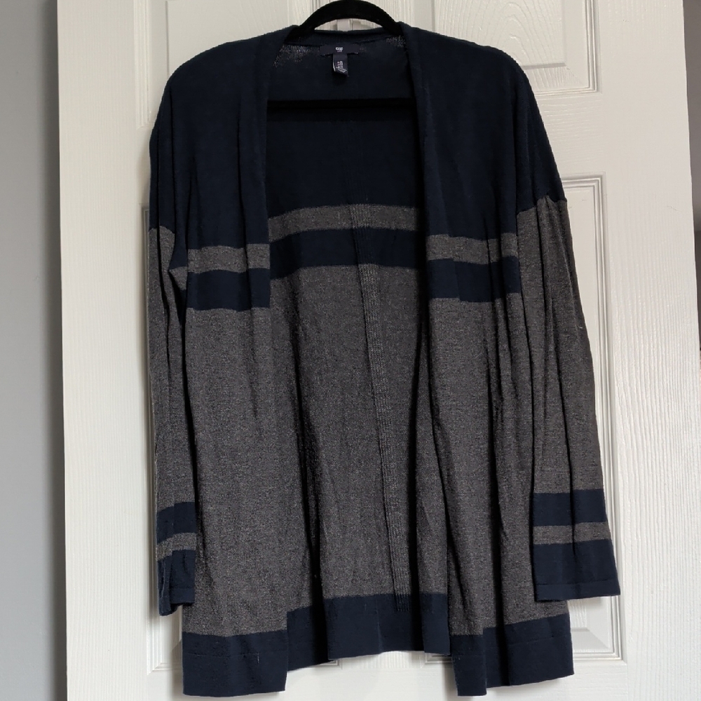 GAP Blue and Gray Cardigan